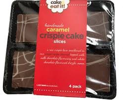 Cake & Eat It 4 Handmade Caramel Crispie Cake Slices (Dec 23 - Feb 24) RRP 1.49 CLEARANCE XL 59p or 2 for 1